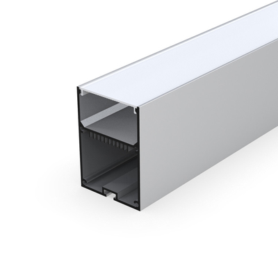 銀製の中断されたLEDは55mm x乾式壁の天井のための70mmの側面図を描く