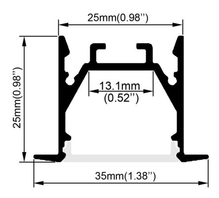 埋め込まれる引込められる壁の床の掛かるキャビネットのためのプロフィールOEMを導いた