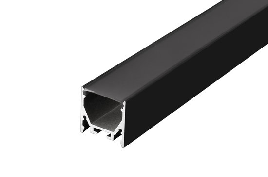 最新の屋内表面実装LEDプロファイル25mmx25mmLEDライトディフューザー用
