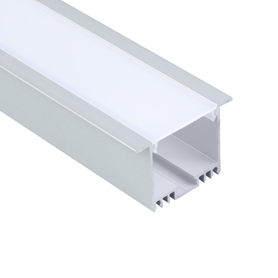 合金 6063 の壁の引込められた中断された導かれたアルミニウム チャネル 48x32mm