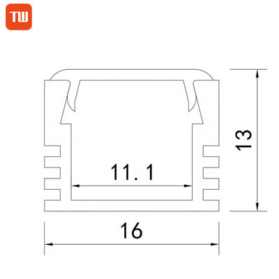 装飾の屋内軽い導かれたチャネルは取付けられた放出のプロフィールの表面を導いた