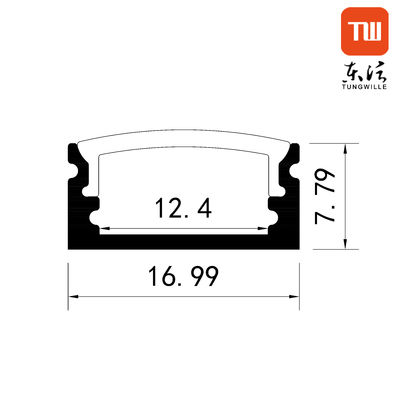 細い8mm表面の導かれたストリップのアルミニウム プロフィール、線形軽い注文によって導かれるチャネル