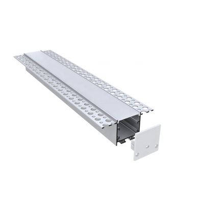屋内石膏ボードLEDプロファイル、乾式壁LEDストリップシルバーホワイトブラックカラー