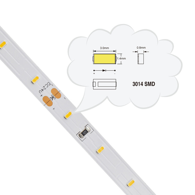 白いSMD 3014 LEDのストリップ、IP20 SMD適用範囲が広いLEDの滑走路端燈120のLEDs/M