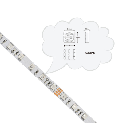 建物のための適用範囲が広いLEDの滑走路端燈5050のセットRGB DC 24V 12V 60 Leds
