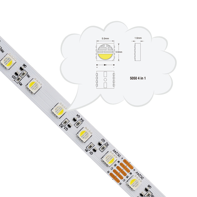 4つ1つのRGBW LEDのストリップに付き、SMD 5050 RGB LEDの滑走路端燈防水IP20 IP67