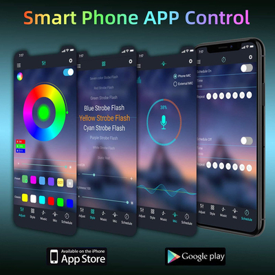 理性的な5050 RGB LEDのストリップ、多彩でスマートなWIFI LEDのストリップの組み立て