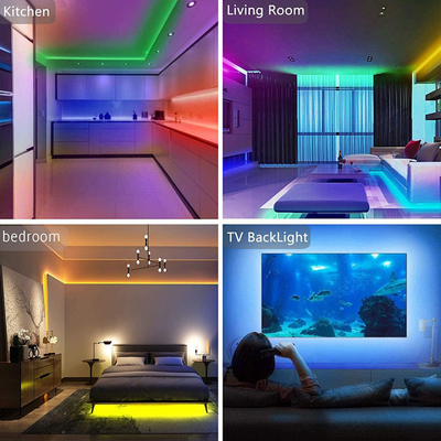 屋内屋外の装飾のために防水ブルートゥース APP制御5050 RGB LEDストリップ