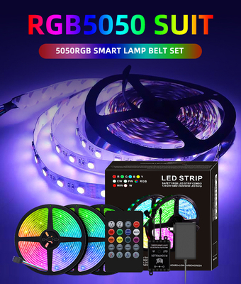 屋内屋外の装飾のために防水ブルートゥース APP制御5050 RGB LEDストリップ