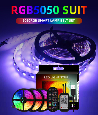 USB 5V TVの背景のセリウムの証明書のためのスマートなLEDの滑走路端燈5050 RGB色