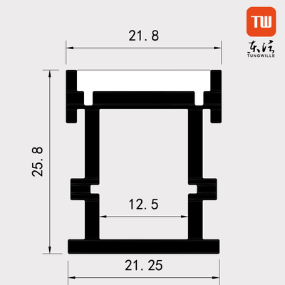 屋外LEDのストリップはプロフィール、22×26Mmを引込められたアルミニウム チャネル引込めた